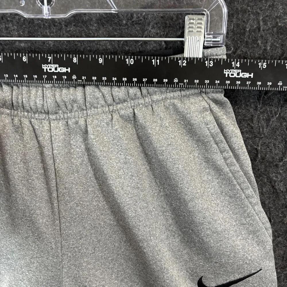Nike Sweatpants Men's Small Gray Dri-FIT Fleece Pockets Drawstring Pants